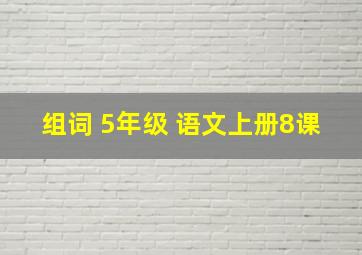 组词 5年级 语文上册8课